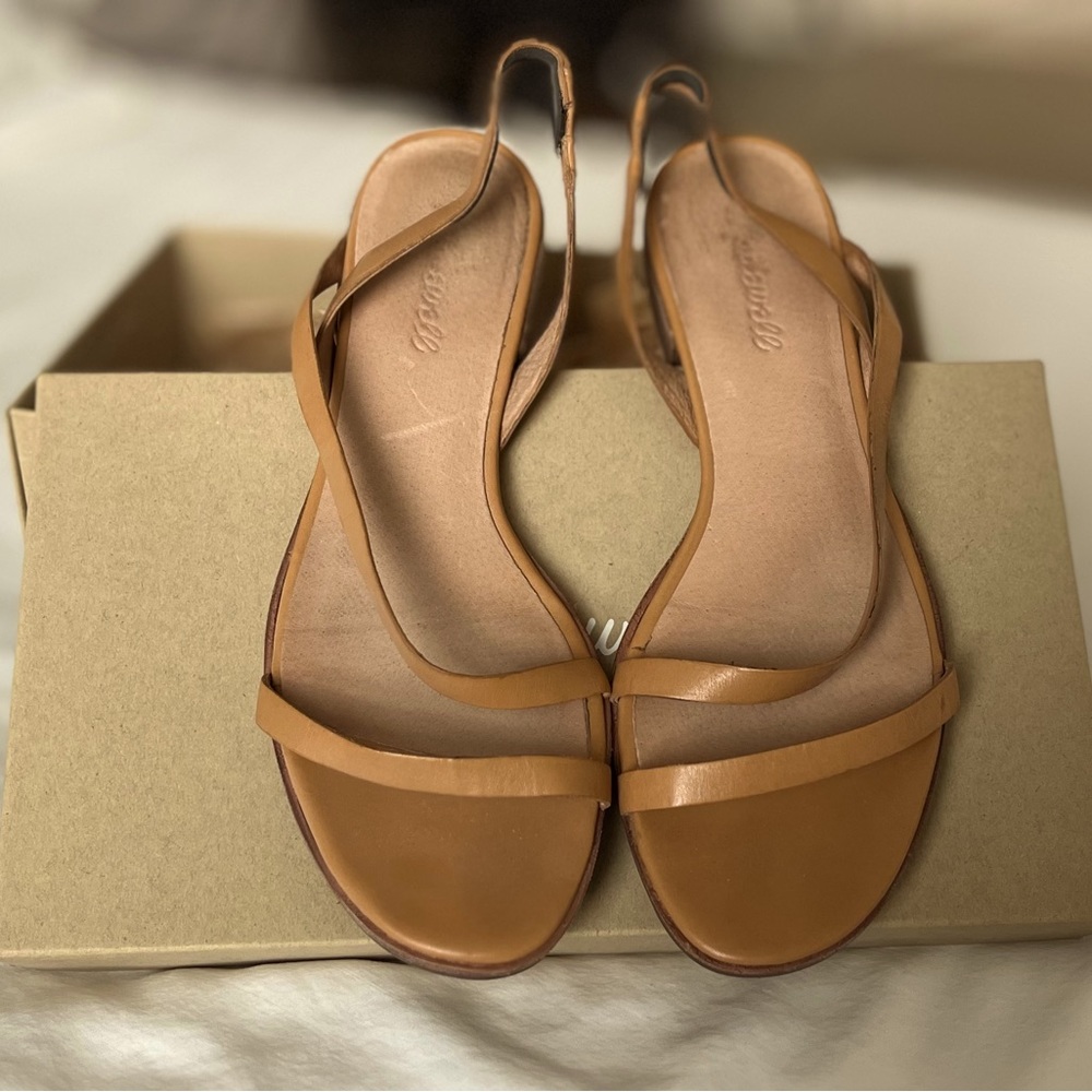 Madewell Heidi Bare genuine leather slingback sandals